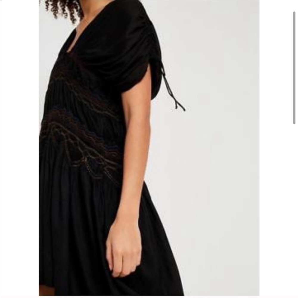 Free people Stretchy Oversized Boho Tunic Dress Sz XS